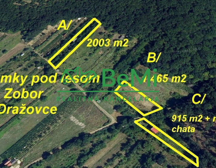 Pozemky Nitra Dražovce 