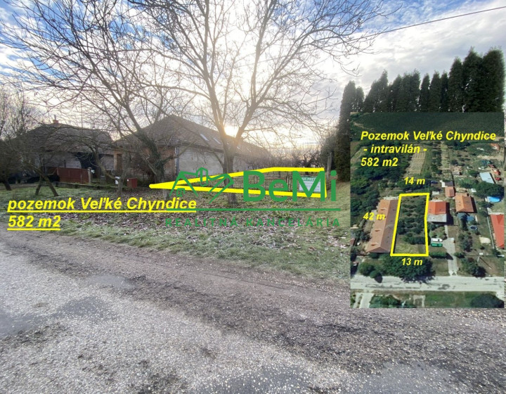 Veľké Chyndice pozemok 582 m2 ID 535-14-MIG