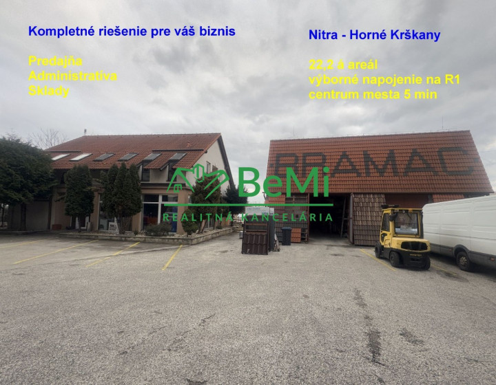 Moderný obchodno-administratívny komplex so skladom Nitra, Priemyselná ul.