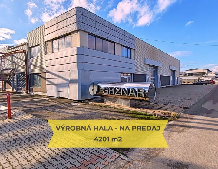 PREDAJ -VÝROBNÁ HALA SO SKLADOVÝMI PRIESTORMI ID 029-18-FIJAa