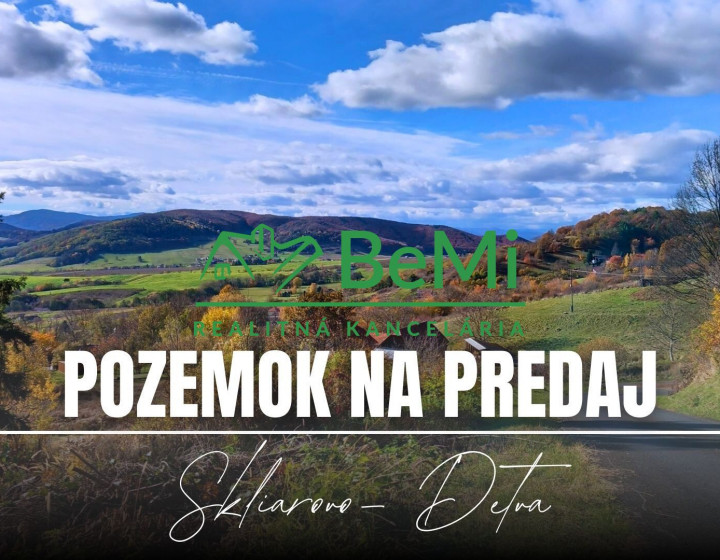 Pozemok pod lesom 1748 m2, Skliarovo
