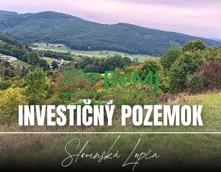 Pozemok 1309 m2, Slovenská Ľupča