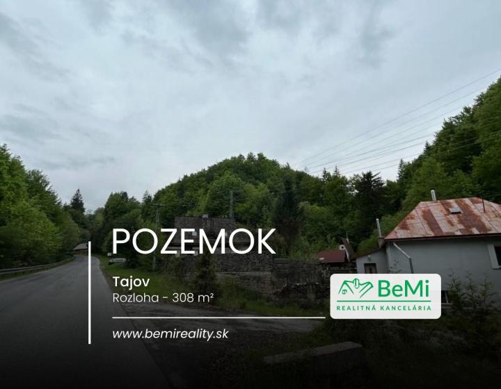 Pozemok Tajov – pokojné miesto pri potoku