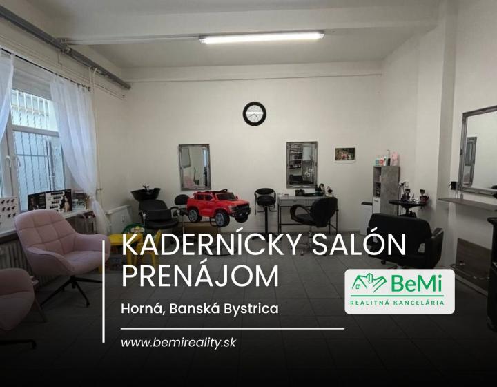 Prenájom, kadernícky salón, Banská Bystrica