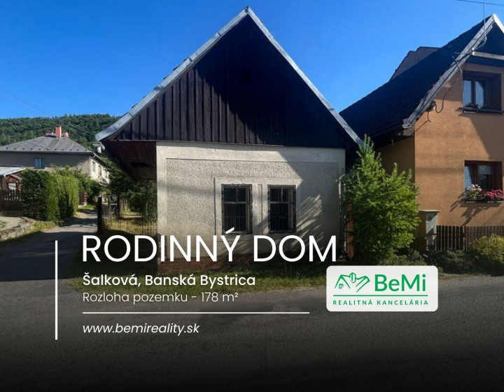Rodinný dom so záhradou – Šalková, Banská Bystrica