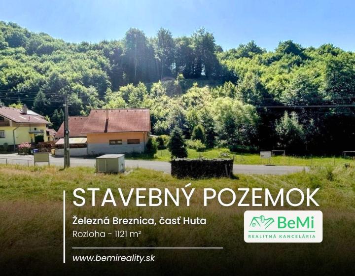 Pozemok na predaj – Železná Breznica (časť Huta)