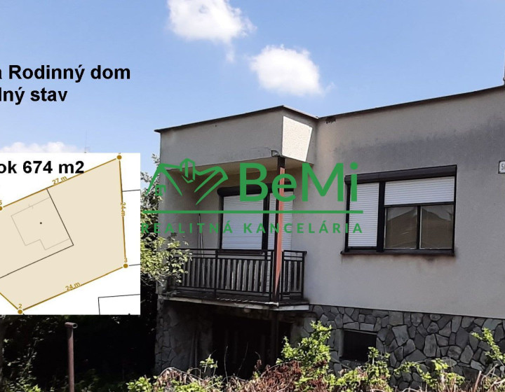 Rodinný dom v obci Lehota pôvodný stav  pozemok 674 m2  ID 002-12-VISKa
