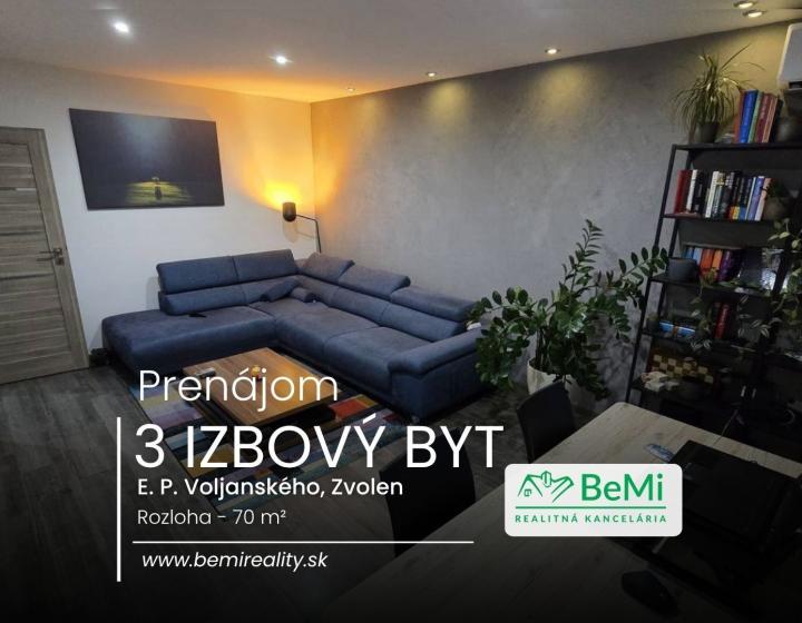 3-izbový byt vo Zvolene – Tepličky s loggiou a pivnicou