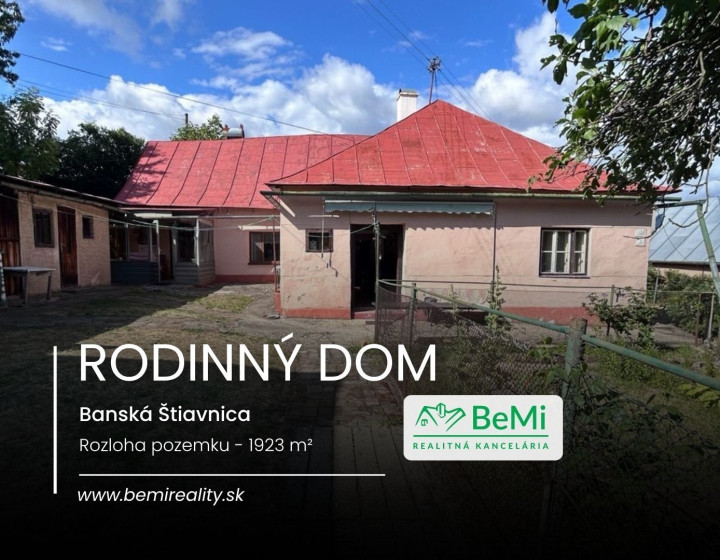 Veľkorysý dom s dušou a atmosférou, Banská Štiavnica