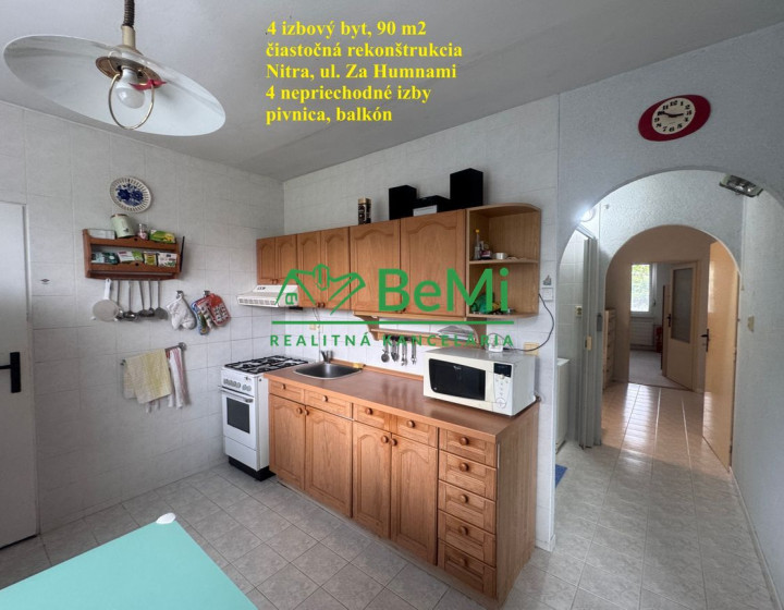 4 izbový byt, Chrenová - čiastočná rekonštrukcia balkón, pivnica