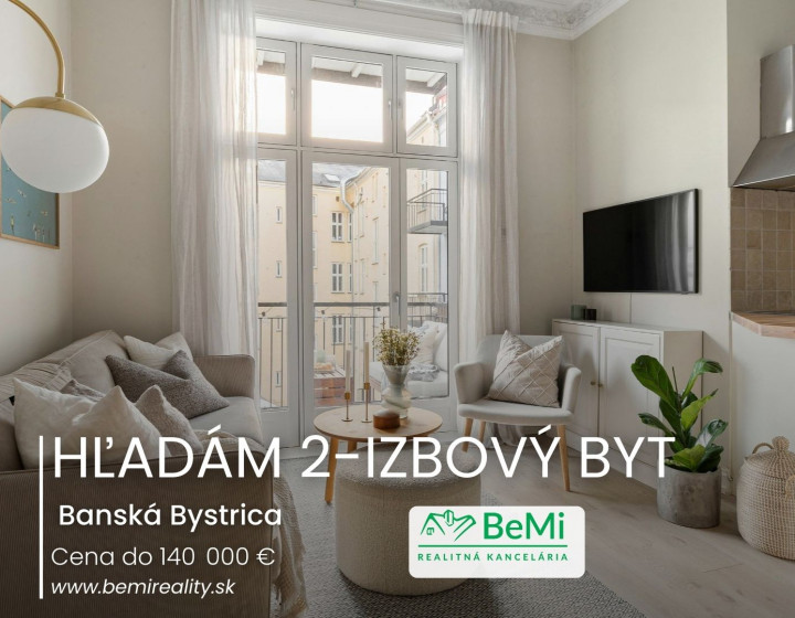 Hľadám na kúpu 2 izbový byt