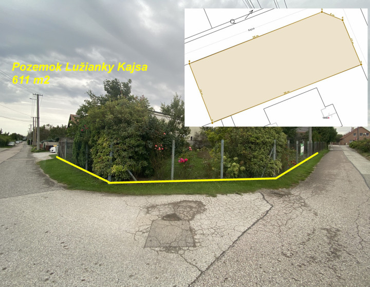 Pozemok Lužianky Kajsa 611 m2 ID 588-14-MIG