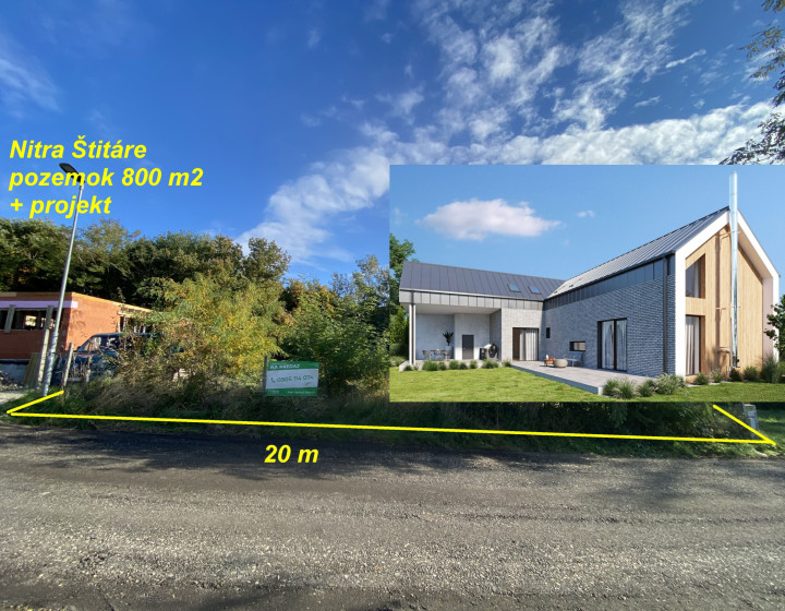 Nitra Štitáre pozemok 800 m2 ID 592-14-MIG