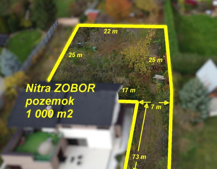Nitra Zobor pozemok cca 1 000m2 ID 594-14-MIG