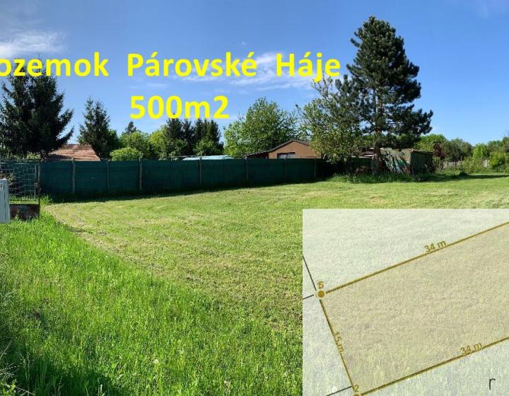 Pozemok  Nitra  Párovské  Háje  500m2   ID  004-14-VISK