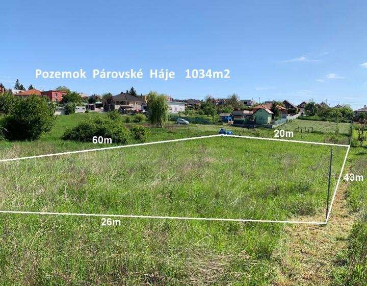 Pozemok  Nitra   Párovské  Háje  ID 005-14-VISK