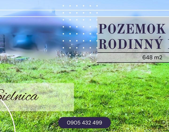 Stavebný pozemok medzi novostavbami 647 m2, Sielnica