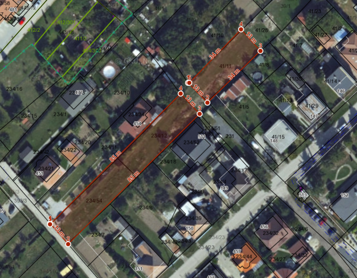 Rozsiahly stavebný pozemok v Abraháme - 1481m2  016-14-NIBA