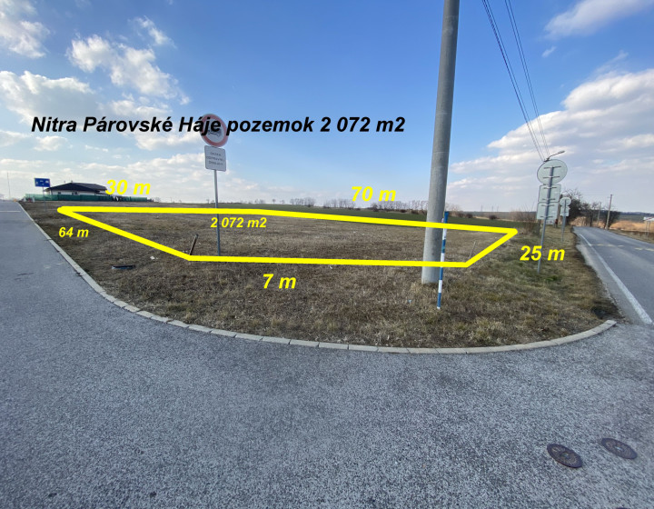 Pozemok-záhrada Párovské Háje 2072 m2 všetky IS ID598-14-MIG