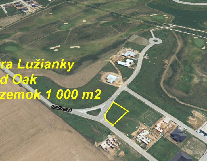 Nitra Lužianky RED OAK golf  pozemok 1 000 m2 ID 599-14-MIG