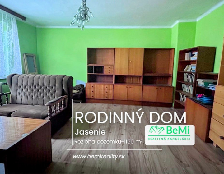 Rodinný dom Jasenie s veľkým pozemkom