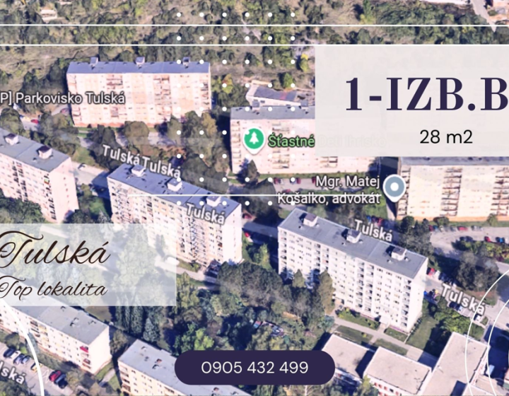 1-izbový byt, rekonštrukcia, Tulská, Banská Bystrica