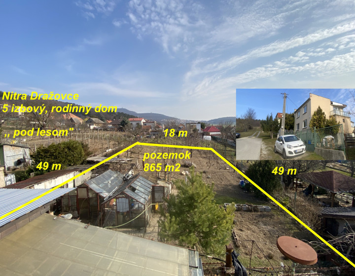 Nitra Dražovce 5 izbový RD pod lesom ID 605-12-MIG
