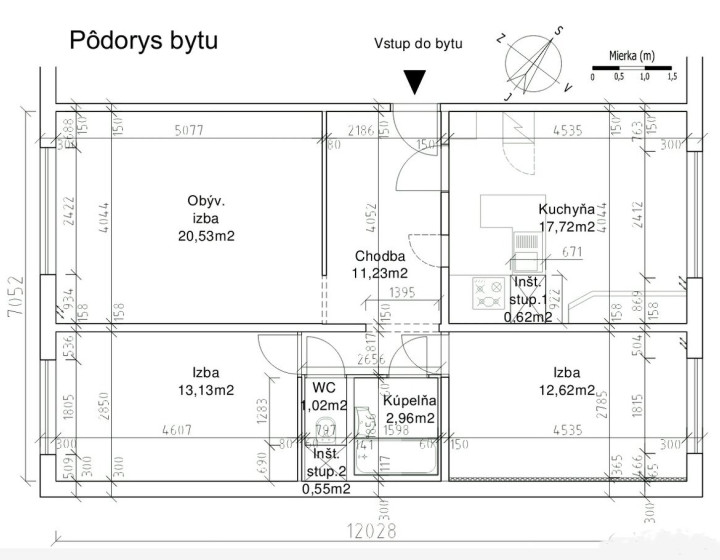 Predaj, 3 izbový byt - Levice (008-113-SIHA)