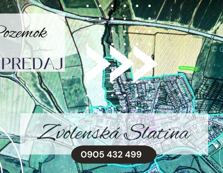 Invevstičný, rovinatý pozemok 5002 m2, Zvolenská Slatina 3D
