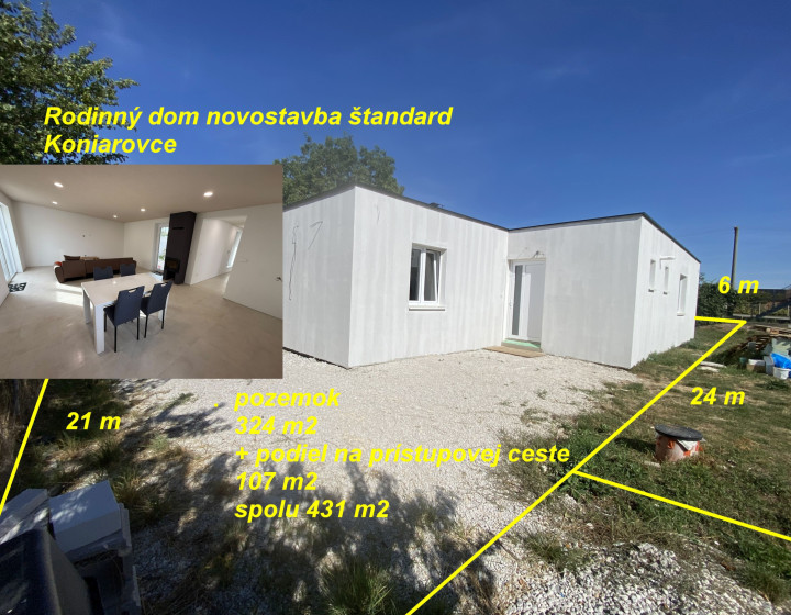 Rodinný dom Novostavba - štandard Koniarovce ID 634-12-MIG