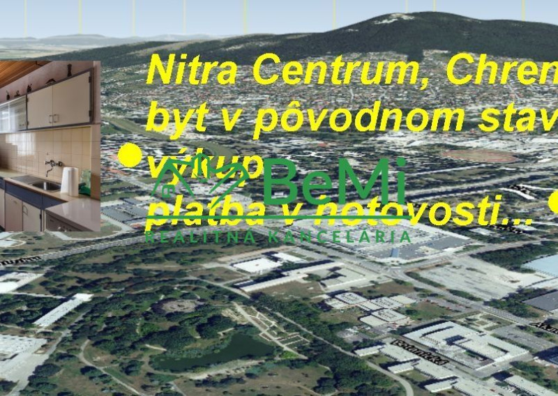 Byt Nitra Centrum Chrenová pôvodný stav- výkup platba v hotovosti ID 547-MIG
