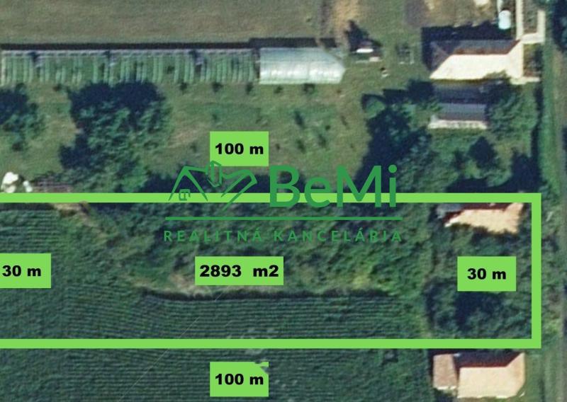 Predaj pozemok 2893m2 polosamota obec Poľný Kesov pri NR(209-12-JUF)