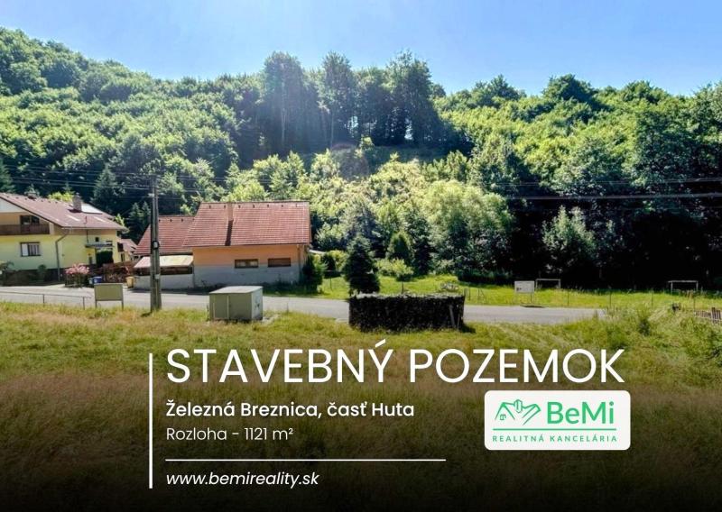 Pozemok na predaj – Železná Breznica (časť Huta)
