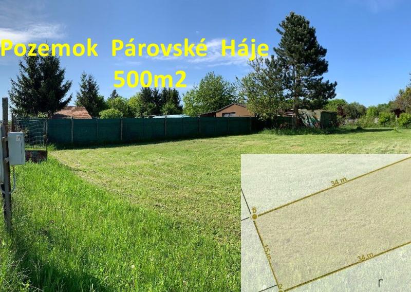PREDANÉ-Pozemok  Nitra-Párovské Háje  500m2 ID  004-14-VISK