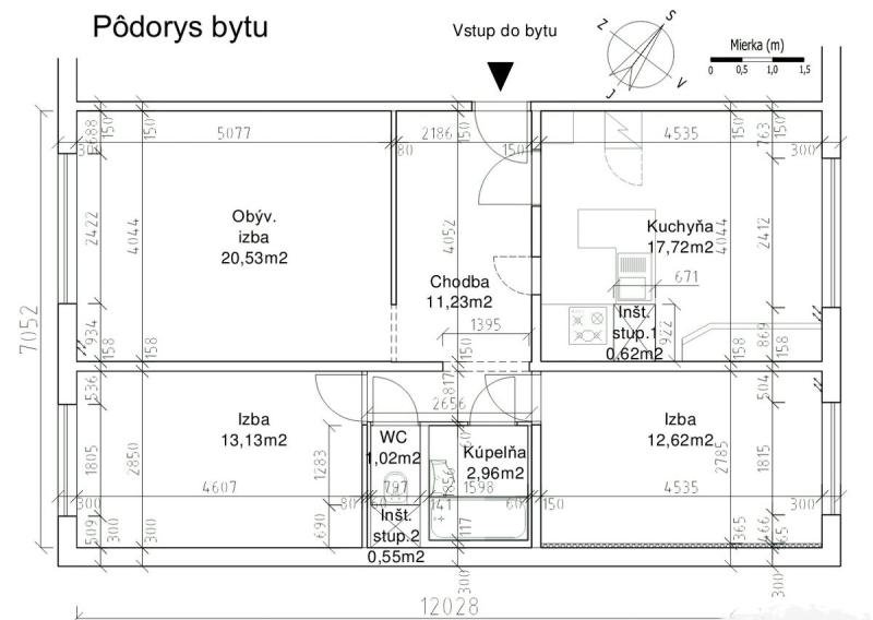 Predaj, 3 izbový byt - Levice (008-113-SIHA)