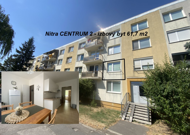 Nitra CENTRUM 2 - izbový byt 61,7 m2 ID 625-112-MIG