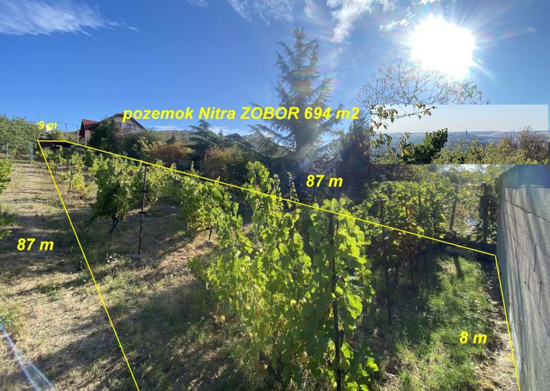 REZERVOVANÉ Pozemok Nitra ZOBOR 694 m2 636-14-MIG